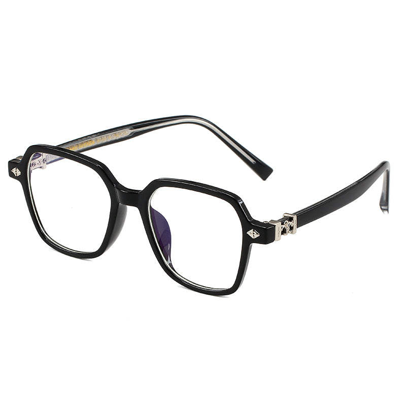 Black/Silver Chrome Hearties style glasses