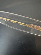 Chrome Hearts Clear/Gold Vagillionaire Style