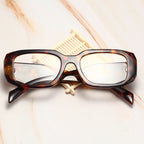 Brown Print Prad* Glasses