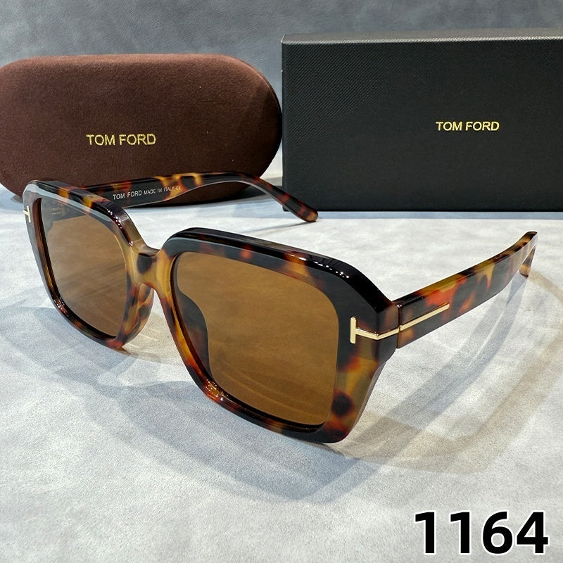 Brown Print Tom F*rd Style Shades