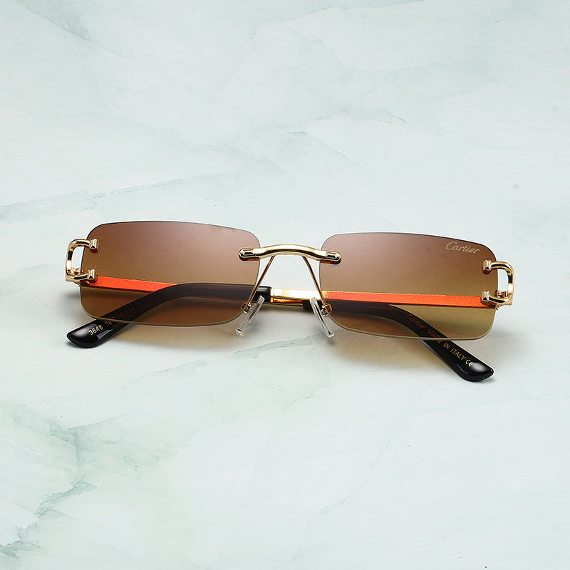 Cartier Glasses Brown/Gold