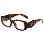 Brown Print Prad* Glasses