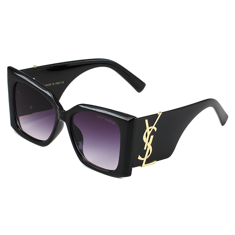 Ysl black style purple Tint sunglasses