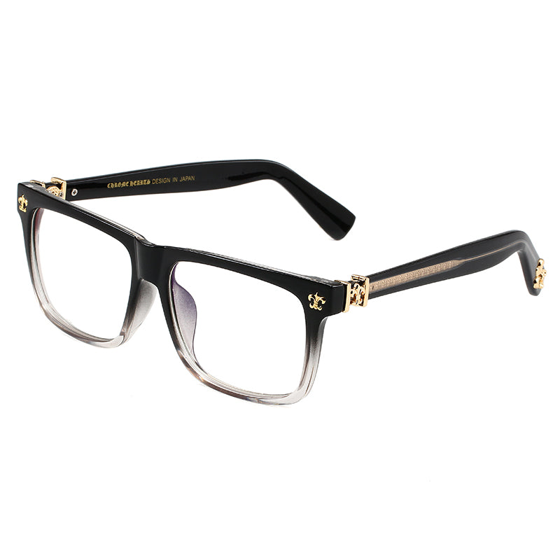 Smokey Black/Gold Chrome Hearties style glasses