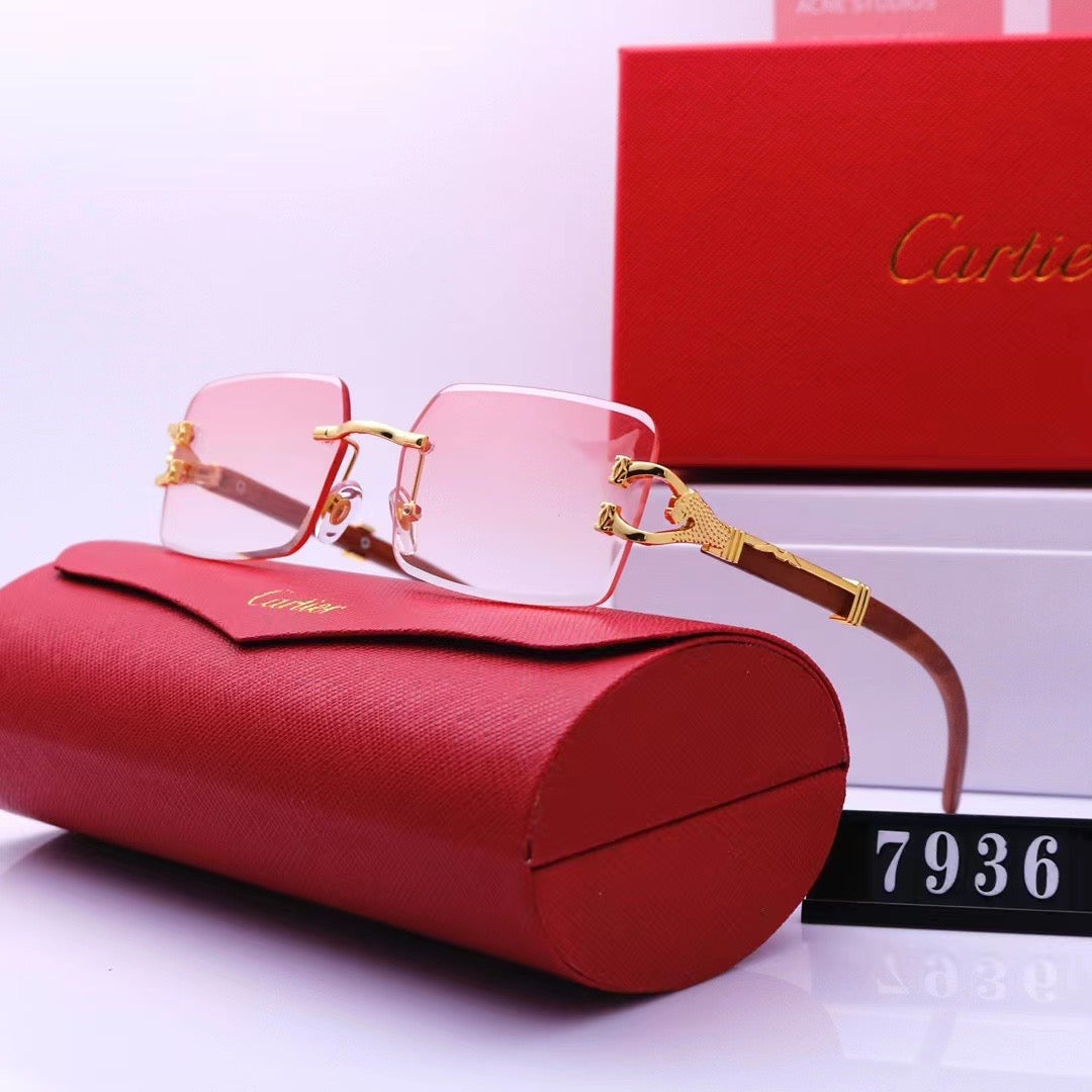 Cartier 7936 Light Pink Tint Style glasses