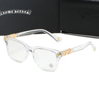 Clear/Gold Chrome Hearties style glasses
