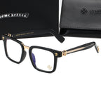 Black/Gold Nose Bridge Chrome Hearties style glasses