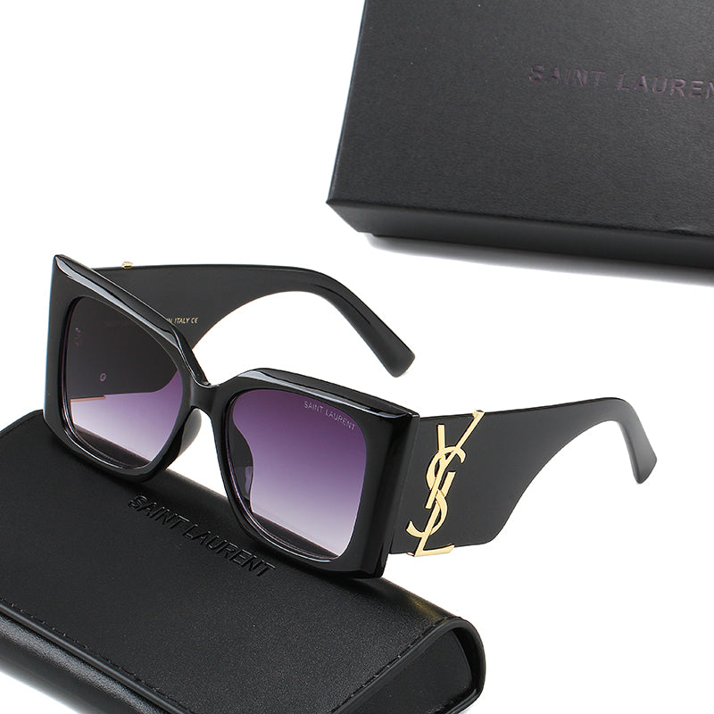 Ysl black style purple Tint sunglasses