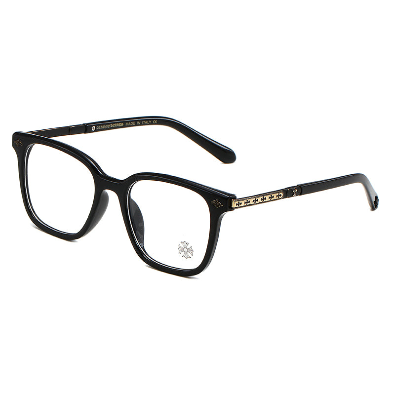 Black/Gold Chrome Hearties style glasses