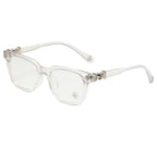 Clear/Silver Dagger Chrome Hearties style glasses