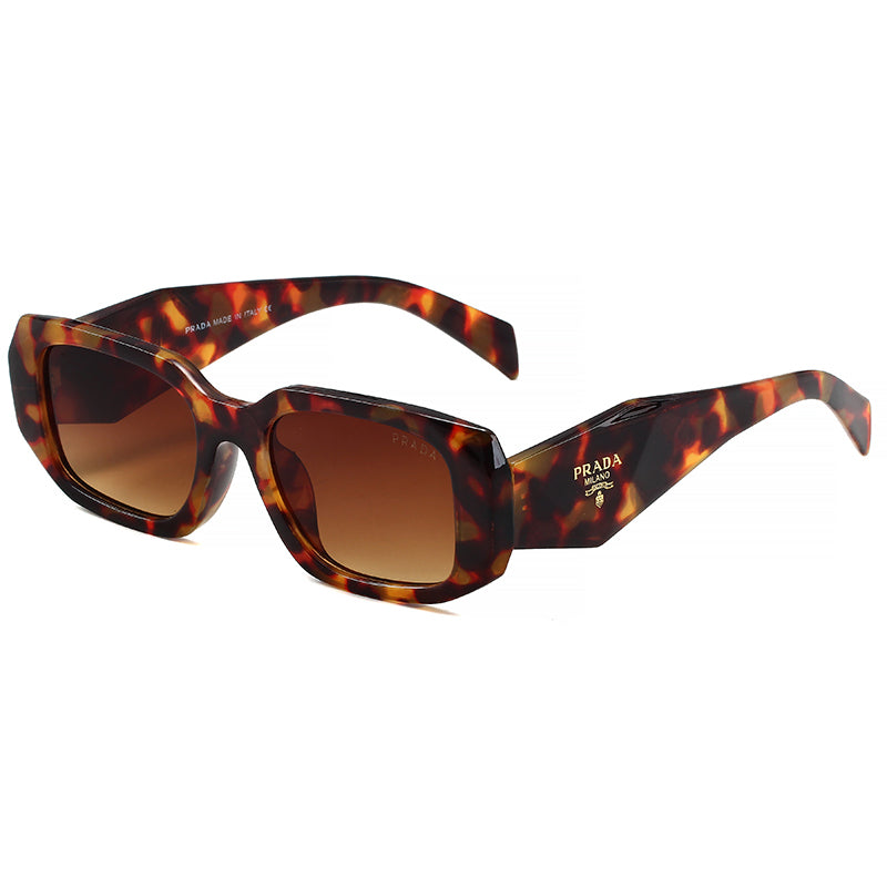 Brown Print Prad* Style sunglasses