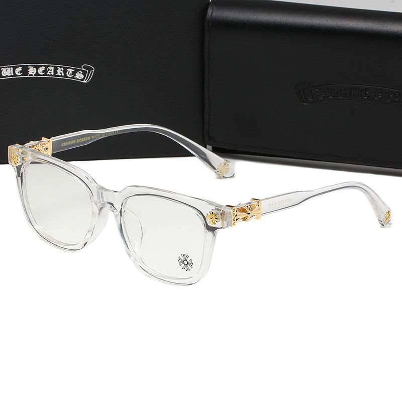 Clear/Gold Chrome Hearties style glasses