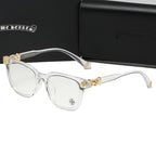 Clear/Gold Chrome Hearties style glasses