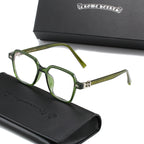 Green/Silver Chrome Hearties style glasses