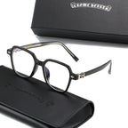 Black/Silver Chrome Hearties style glasses