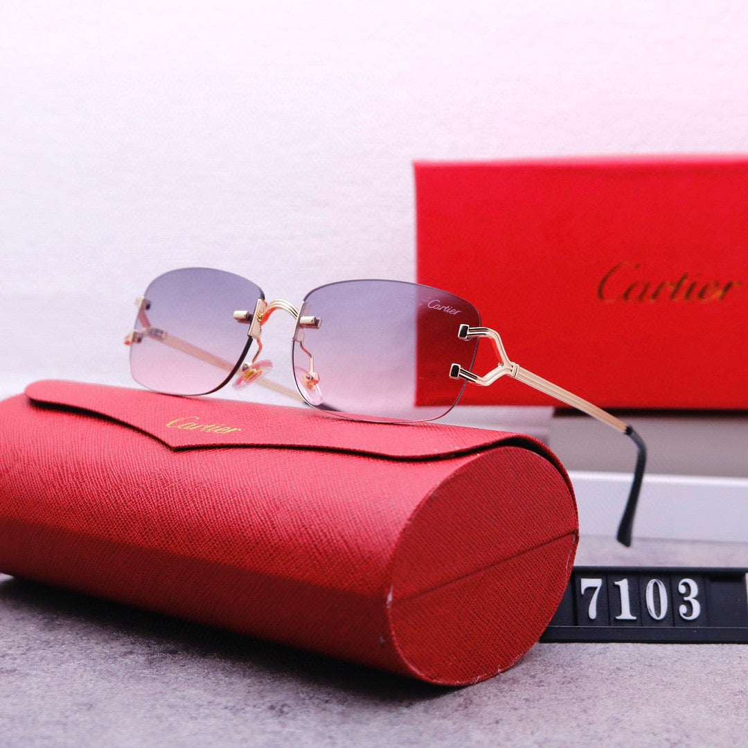 Cartier 7103 Pink Tint Style glasses