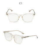 Clear/Silver Chrome Hearties style glasses