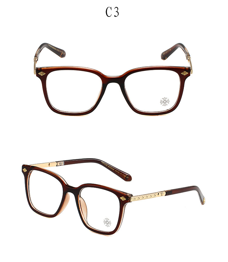 Brown/Gold Chrome Hearties style glasses