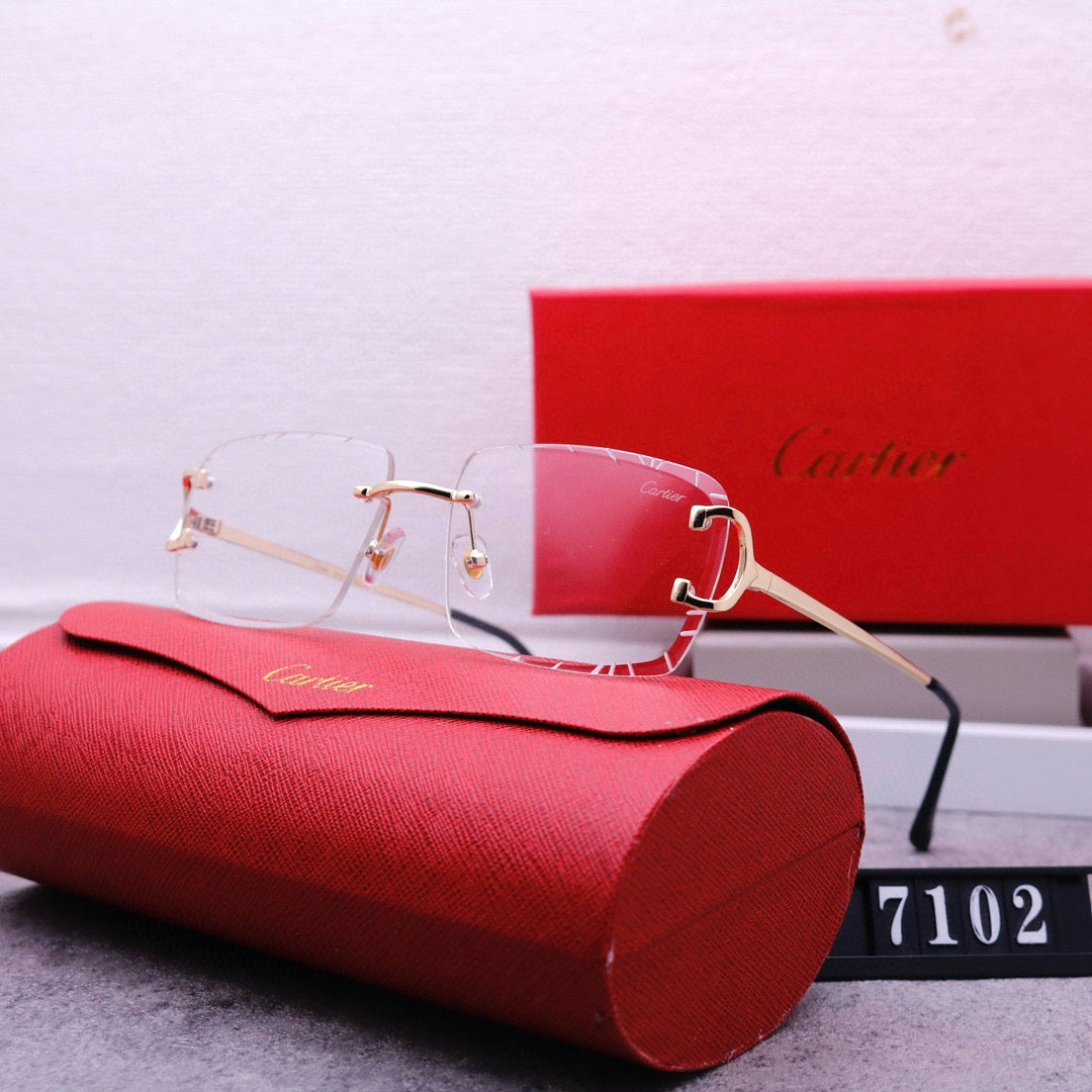 Cartier 7102 Clear Tint Style glasses