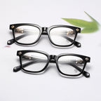 Black/Silver Chrome Hearties style glasses