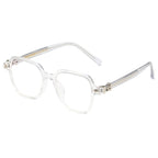 Clear/Silver Chrome Hearties style glasses