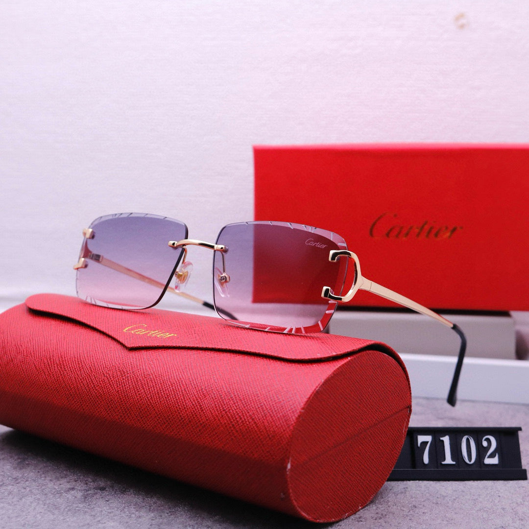 Cartier 7102 Pink Tint Style glasses