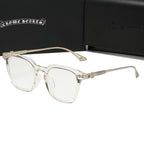 Clear/Silver Chrome Hearties style glasses