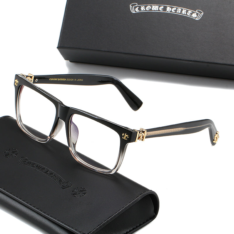 Smokey Black/Gold Chrome Hearties style glasses