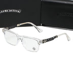 Clear/Silver/Black Chrome Hearties style glasses