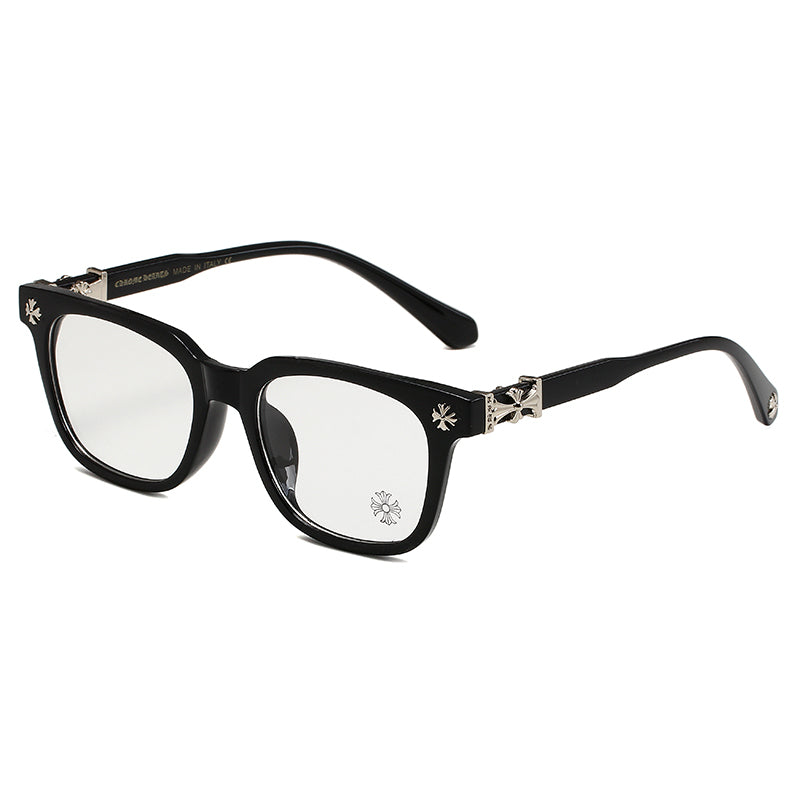 Black/Silver Chrome Hearties style glasses