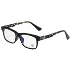 Black/Silver Chrome Hearties style glasses