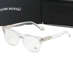 Clear/Silver Chrome Hearties style glasses