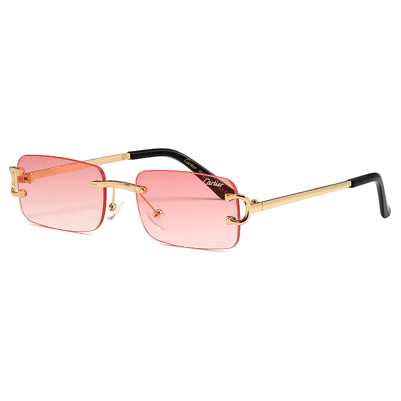 Cartier Glasses Red/Gold