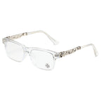 Clear/Silver Chrome Hearties style glasses
