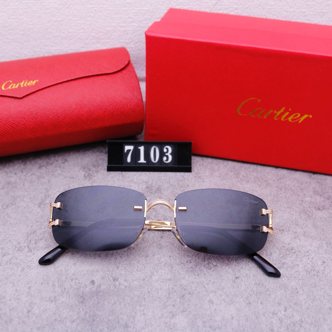 Cartier 7103 Black Tint Style glasses