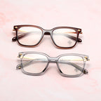 Clear Smoke/Gold Chrome Hearties style glasses