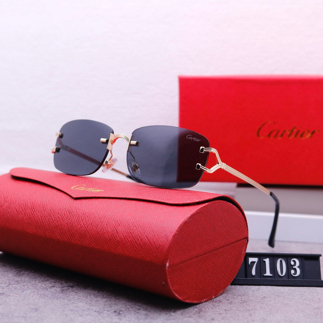 Cartier 7103 Black Tint Style glasses