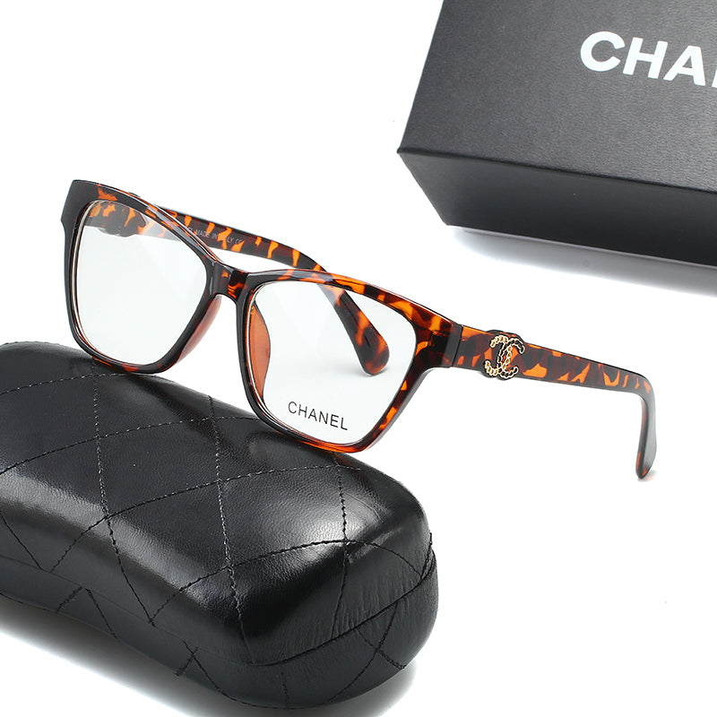 Chanel Clear Cheetah Print style glasses