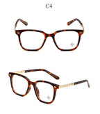 Brown Print/Gold Chrome Hearties style glasses