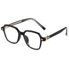 Black/Gold Chrome Hearties style glasses