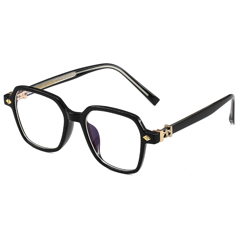 Black/Gold Chrome Hearties style glasses