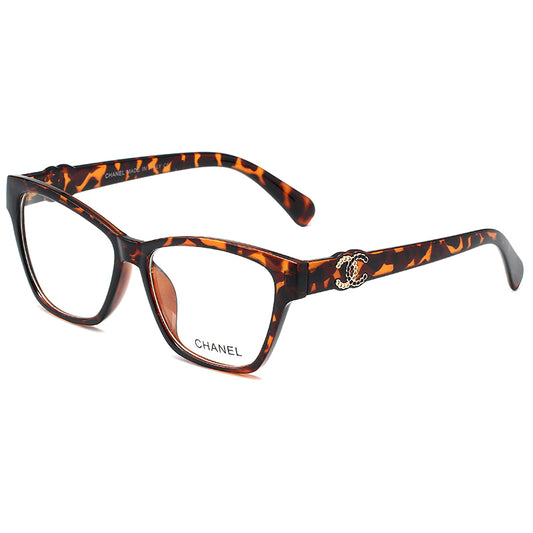 Chanel Clear Cheetah Print style glasses