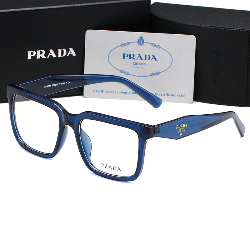 Prada Blue style glasses