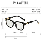 Black/Gold Chrome Hearties style glasses