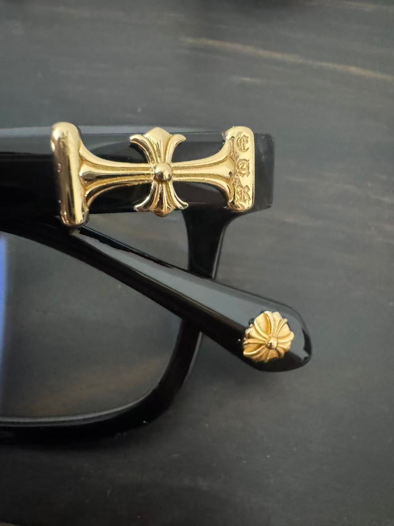 Chrome Hearts Black/gold Coxucker Style