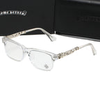 Clear/Silver Chrome Hearties style glasses